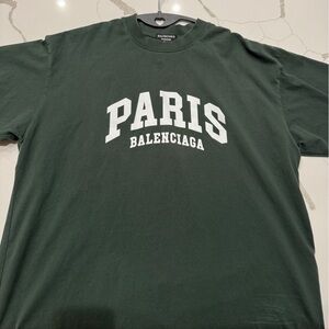 Balenciaga Olive Green Tee